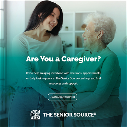 Case study layout showing Are You a Caregiver? social post design