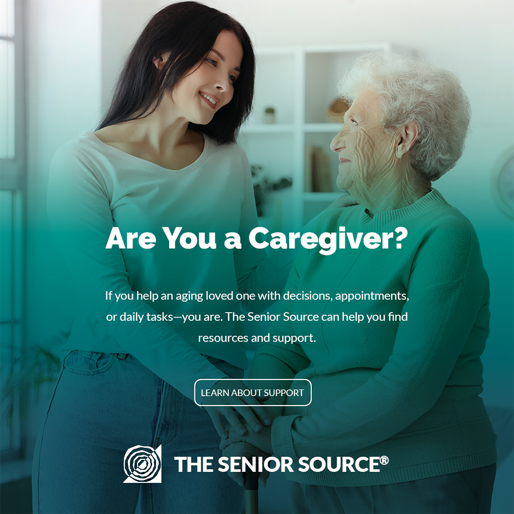 Full-size Are You a Caregiver? social media post for The Senior Source