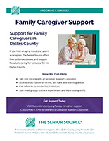 Thumbnail of Family Caregiver Support flyer design